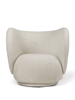 Rico Lounge Swivel Soft Bouclé – Benvit/Sand Stol