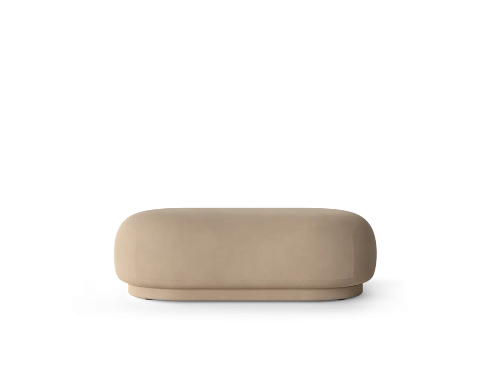 Rico Ottoman Borstad – Sand Fotpall