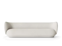 Rico 4-sits Boucle – Off-WhiteWhite Soffa