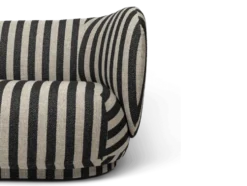 Rico 2-sits Louisiana – Sand/Svart Soffa