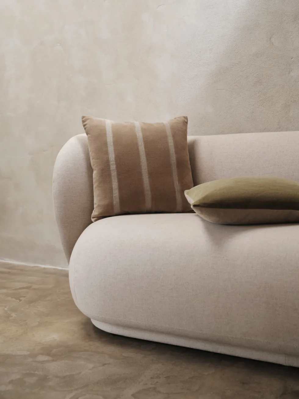 Rico 3-Sits Main Line Line Flax Soffa