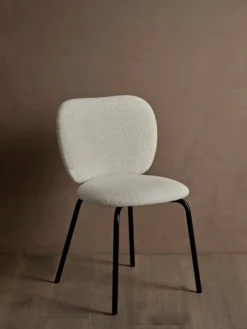 Rico Stol Svart Soft Bouclé – Benvit/Sand Stol