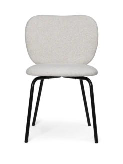 Rico Stol Svart Soft Bouclé – Benvit/Sand Stol