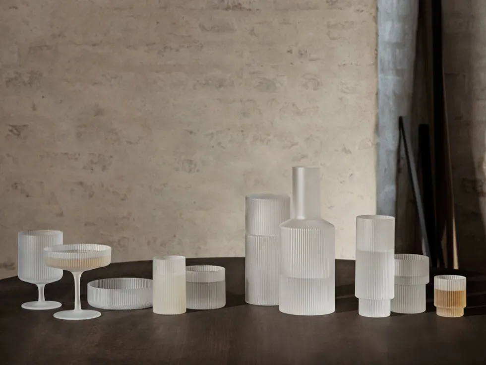 Ripple låga Dricksglas – set om 4