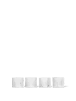 Ripple låga Dricksglas – set om 4