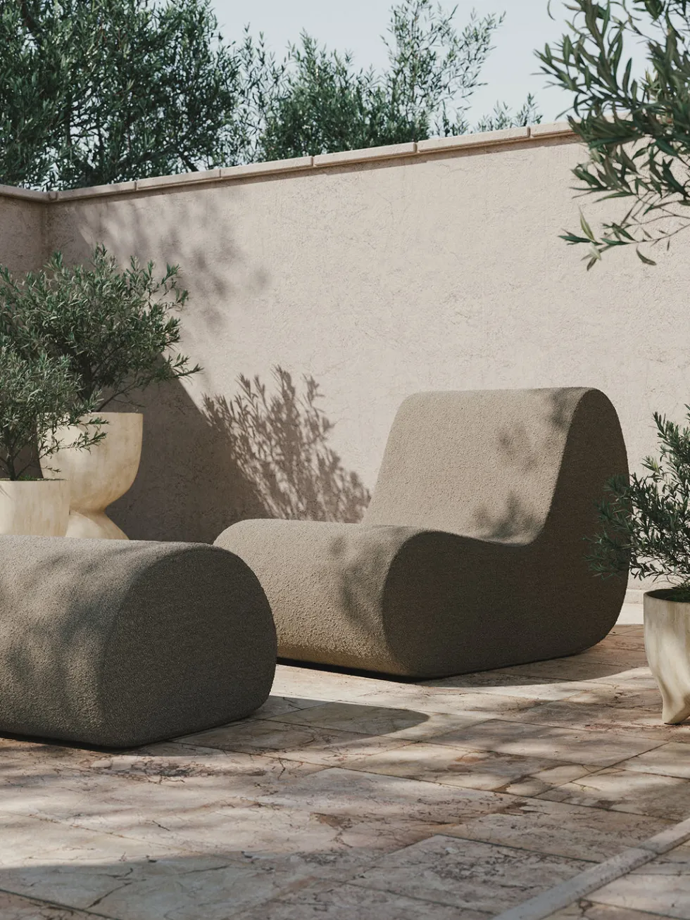 Rouli Pouf Pure Bouclé
