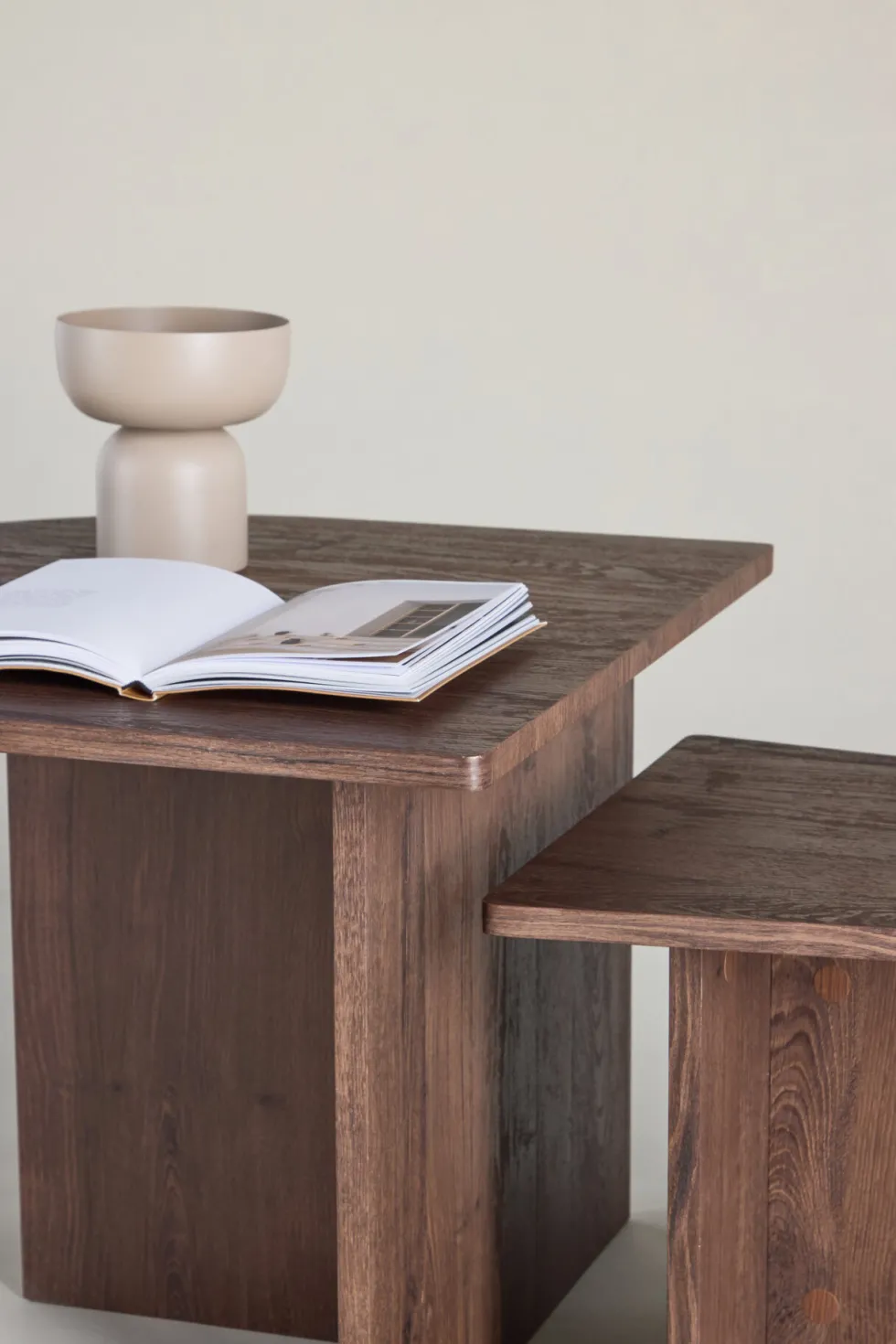Sala Soffbord Bord 1: 60 cm, Bord 2: 40 cm x Bord 1: 60 cm, Bord 2: 40 cm Mocca