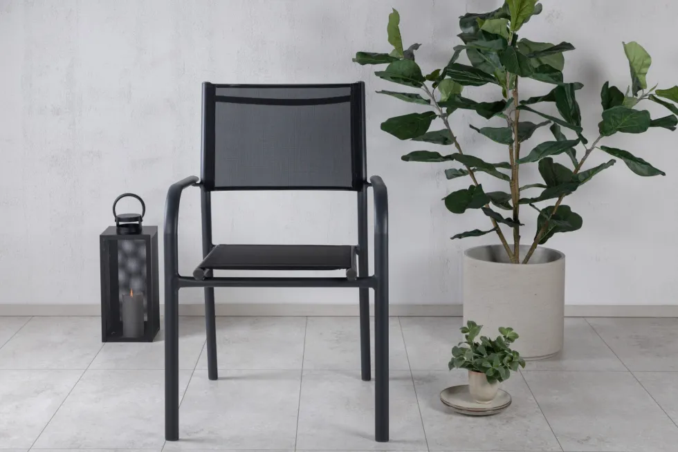 Santorini Matstolar Black