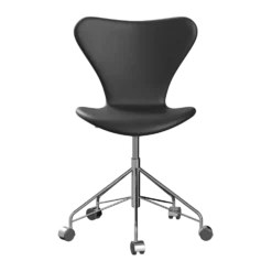Sjuan 3117 kontorsstol helklädd med mjuka hjul Essential Läder