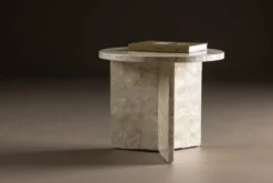 Smögen Soffbord ⌀40 Beige