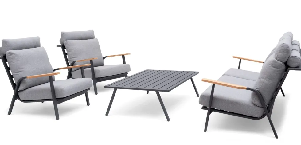 Soffa Hillerstorp Kungshult 3-Sits Grå