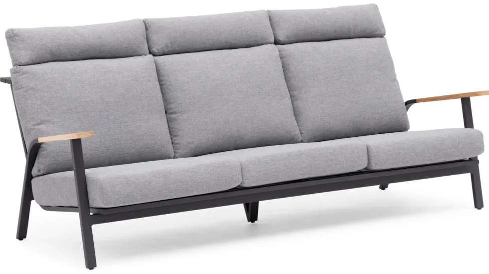 Soffa Hillerstorp Kungshult 3-Sits Grå