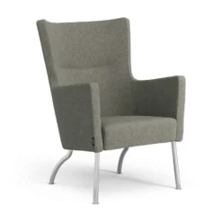 Solino Fåtölj låg helklädd med ben i aluminium
