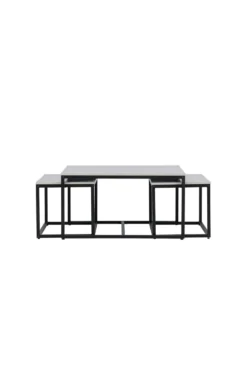 Solna Soffbord Bord 1: 80 cm Bord 2: 73 cm x Bord 1: 80 Bord 2: 38 cm Grå