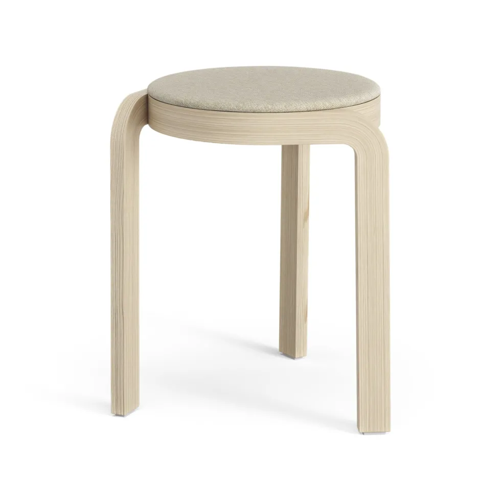 Spin pall klädd sits