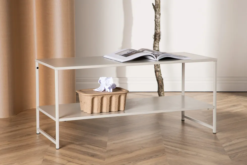 Staal Sidobord 102 x 43 Beige
