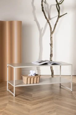 Staal Sidobord 102 x 43 Beige