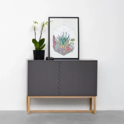 Story cabinet skåp grå