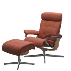 Stressless® Erik fåtölj & pall cross