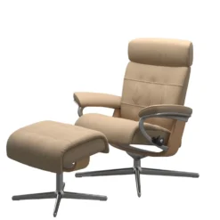 Stressless® Erik fåtölj & pall cross