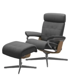 Stressless® Erik fåtölj & pall cross