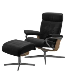 Stressless® Erik fåtölj & pall cross
