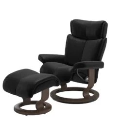 Stressless Magic M fåtölj Classic base med pall