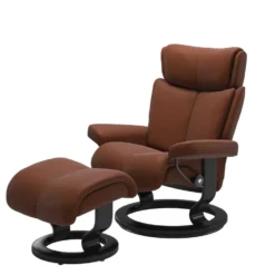 Stressless Magic M fåtölj Classic base med pall