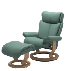 Stressless Magic M fåtölj Classic base med pall