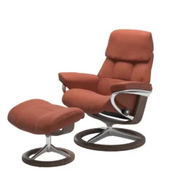 Stressless® Ruby fåtölj & pall signature