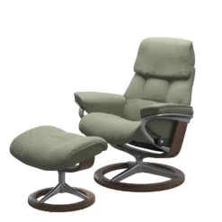 Stressless® Ruby fåtölj & pall signature