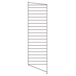String Golvgavel 115 × 30 cm Mörkbrun
