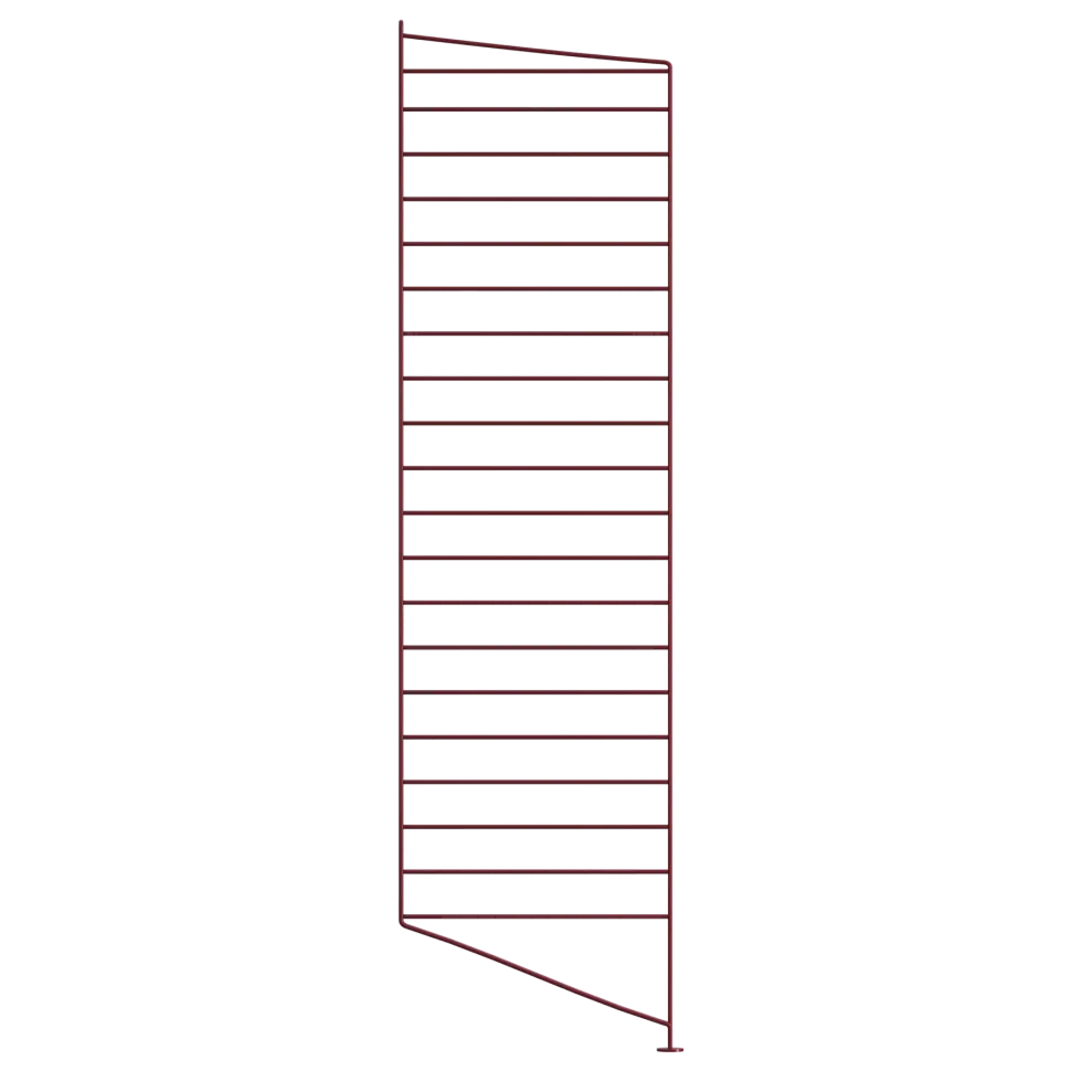 String golvgavel 115×30 mörkröd