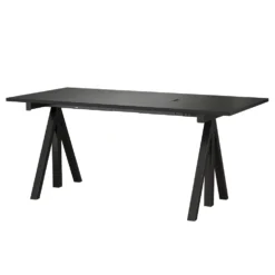 String Höj- och sänkbart skrivbord 160×78 Svart