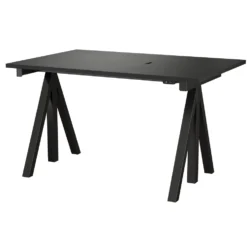 String Höj- och sänkbart skrivbord 120×78 Svart