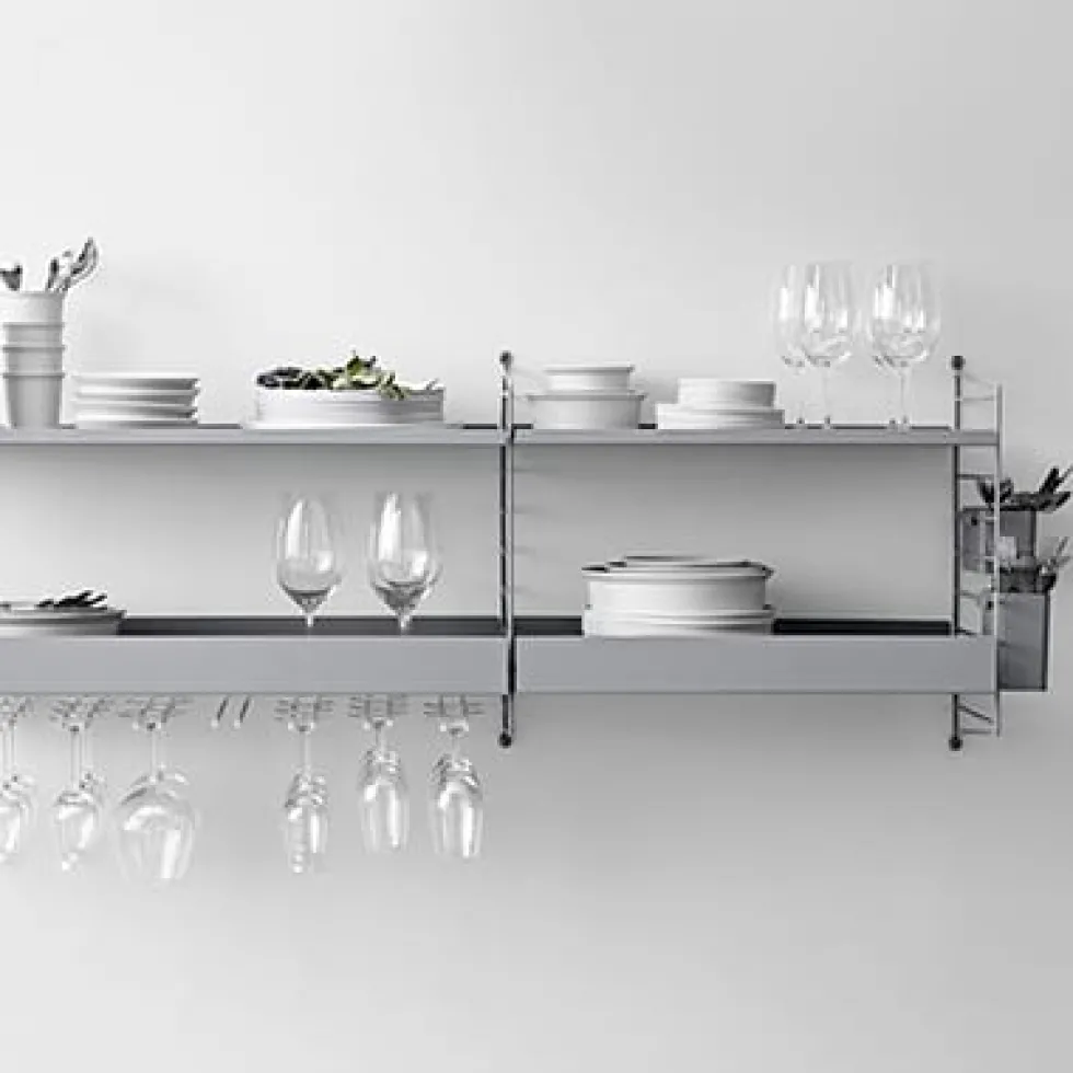 String väggavel 75×30 grå