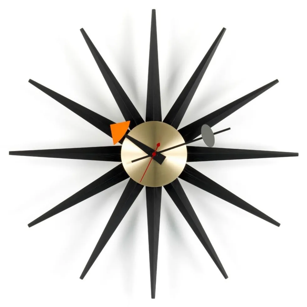 Sunburst Clock väggklocka