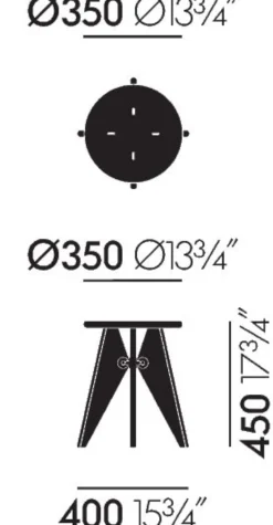 Tabouret Bois (Prouvé)