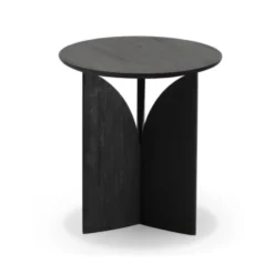 Teak black Fin side table