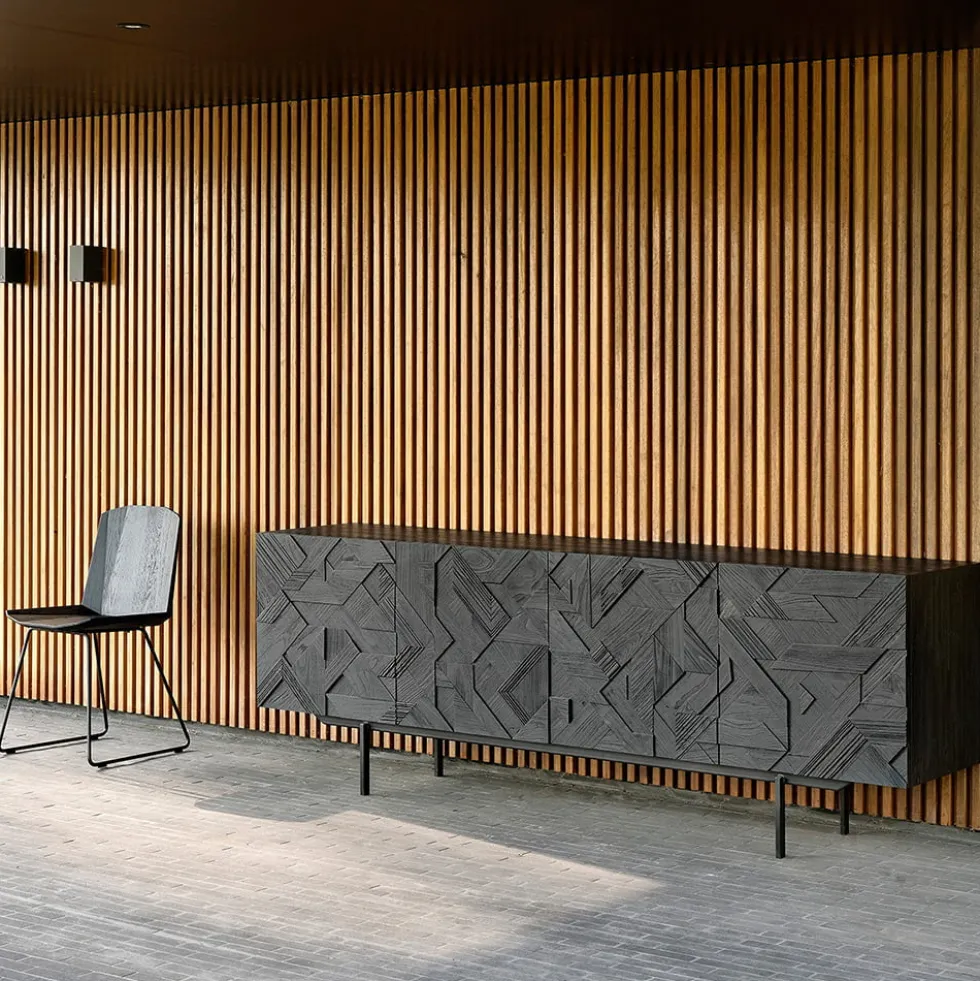 Teak Graphic sideboard