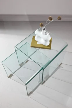 Telemark Sidobord 42x42cm, 36x36cm Transparent