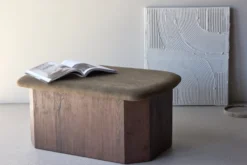 Todd Ottoman 59 x 42 x 88 Brown