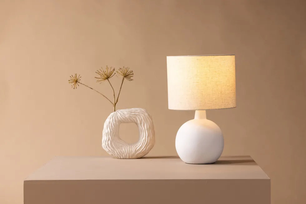 Torcello Bordslampor Beige