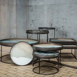 Tray coffee table set