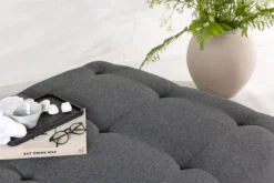 Turin Puff 100 x 40 x 100 Dark Grey