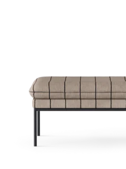 Turn Pouf Pasadena – Sand/Svart Fotpall