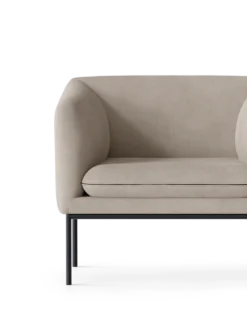 Turn 1-sits bomull Linen – Natural Fåtölj