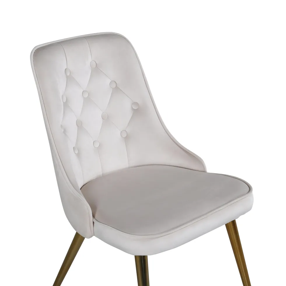 Velvet Deluxe Matstolar Beige