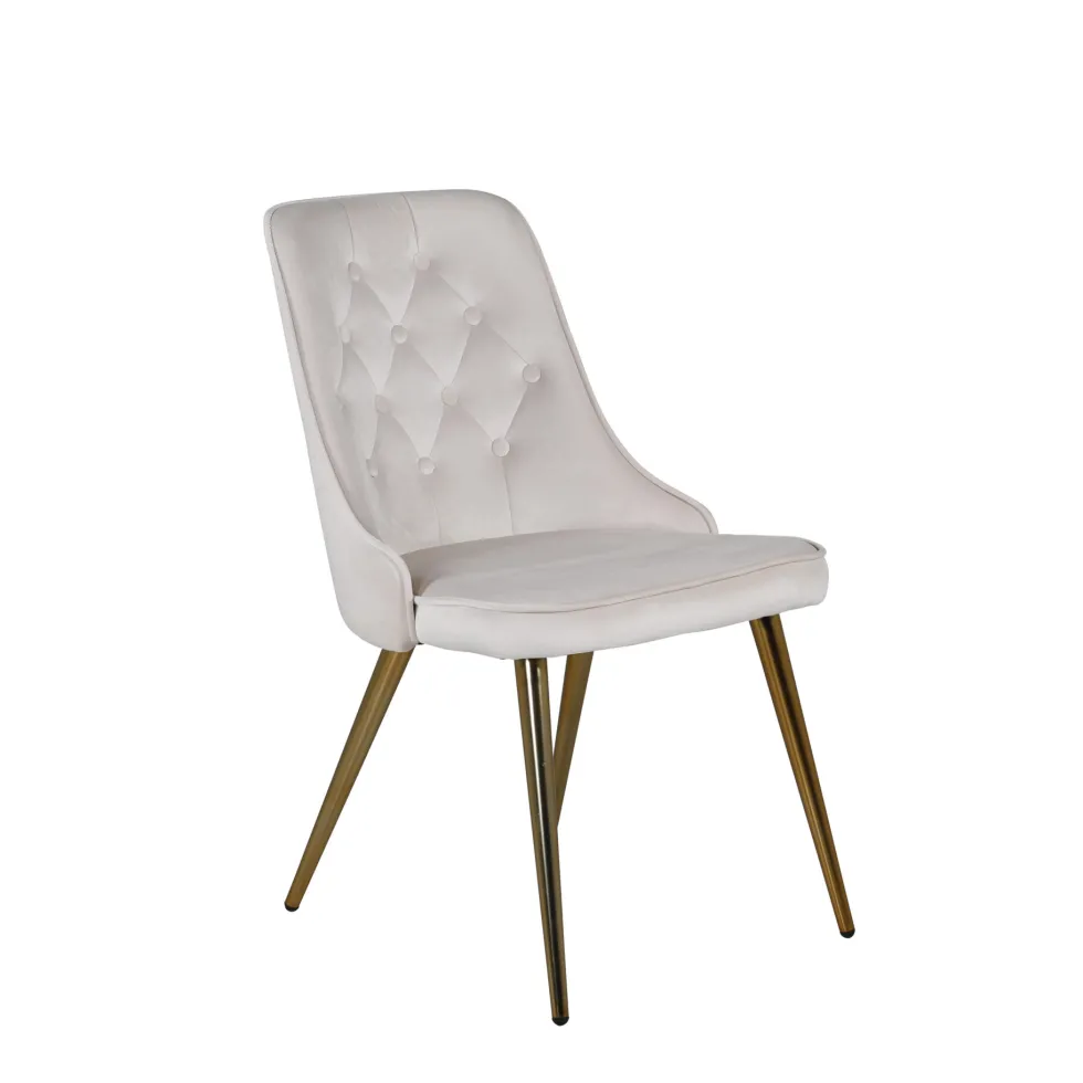 Velvet Deluxe Matstolar Beige