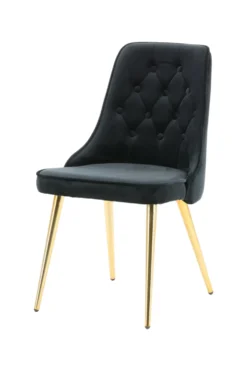 Velvet Deluxe Matstolar Black